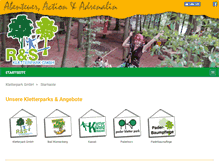 Tablet Screenshot of kletterpark-gmbh.de